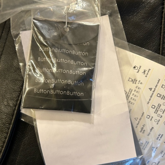 BRADLEY BRADLEY BAYOU BLACK LEATHER WOMAN PANTS WITH SILVER TONE CHAINS 20W - Picture 10 of 13